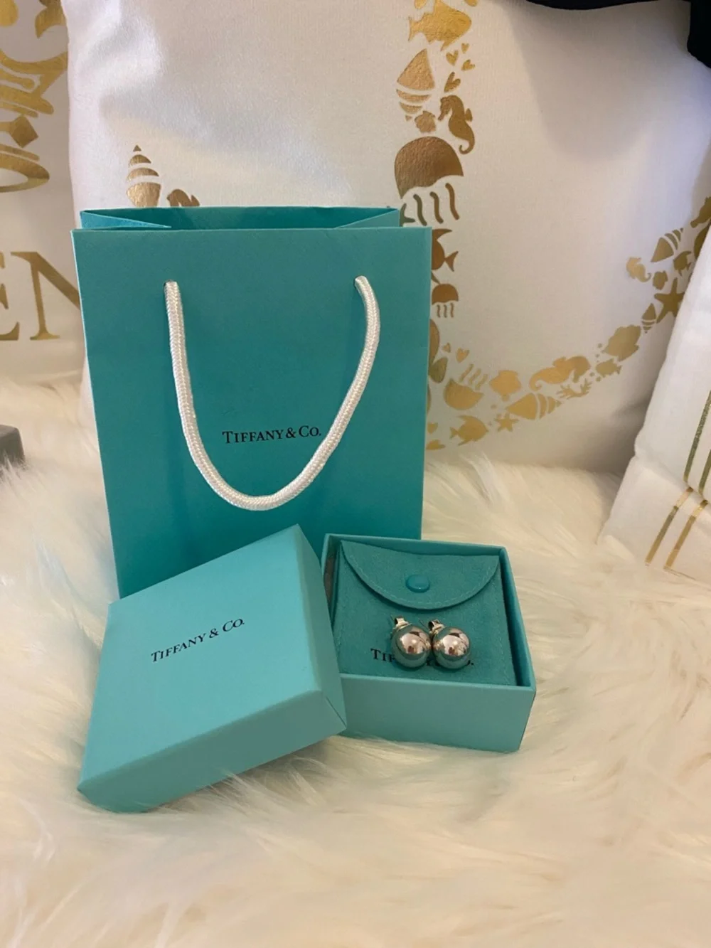 -RARE/HARD TO FIND - Tiffany & Co 14mm XL Hardware balls earrings (RETIRED) - Picture 9 of 13